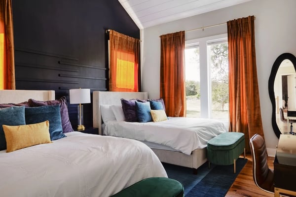 Bedroom Four showing both queen beds